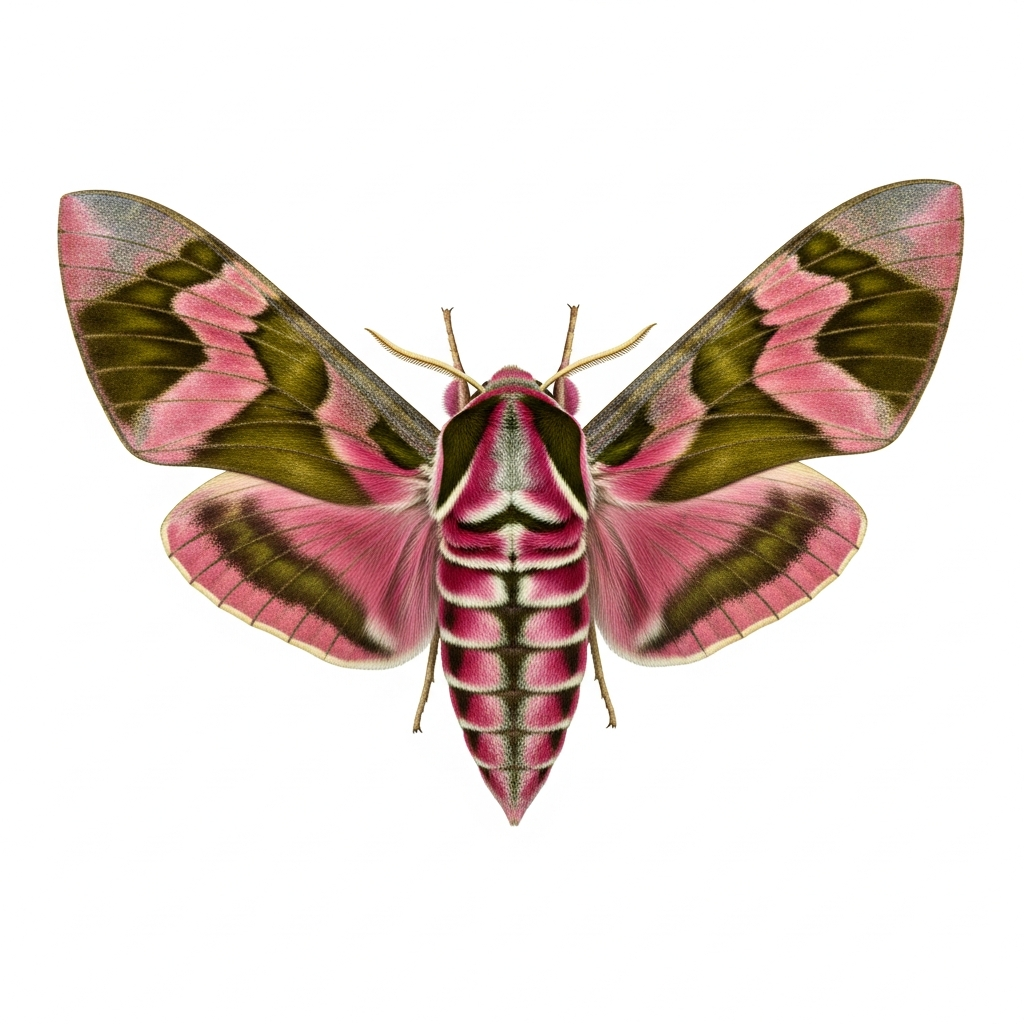 Elephant Hawk-moth (Deilephila elpenor)