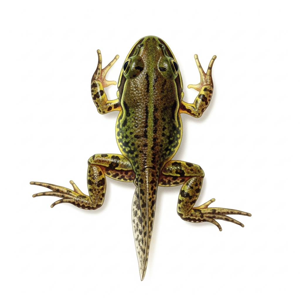 Tadpole with Four Legs (Rana temporaria)