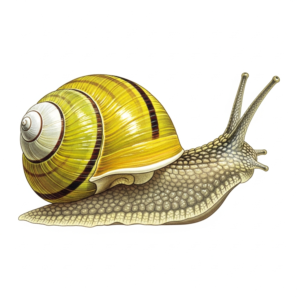 White-lipped Snail (Cepaea hortensis)